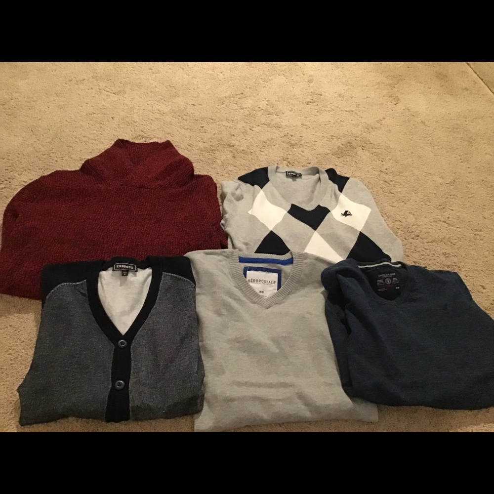 All 5 sweaters for $35